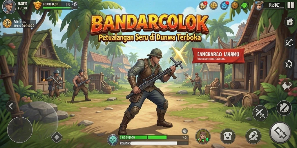 Tampilan gameplay menarik dari dunia terbuka BANDARCOLOK.
