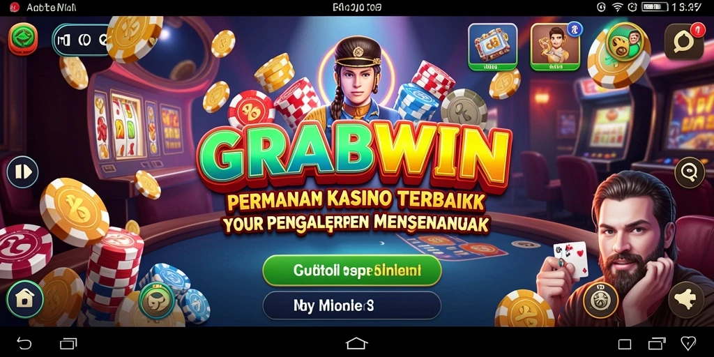 Tampilan grafis menarik dari gameplay Kasino GRABWIN.