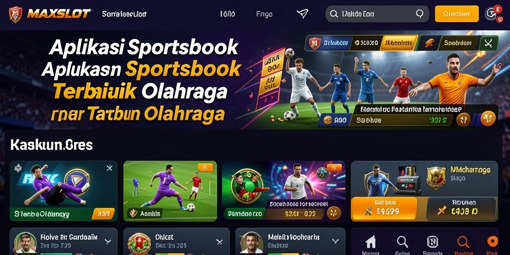 Tampilan gameplay menarik dari aplikasi MAXSLOT Sportsbook.