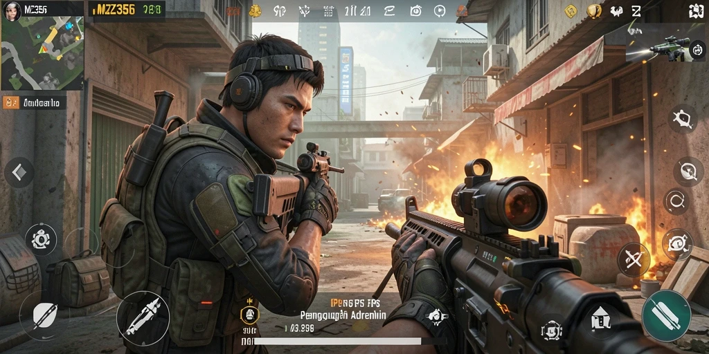 Tampilan gameplay MZ356 yang mendebarkan dan penuh aksi.