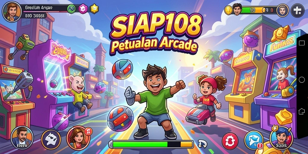 Tampilan gameplay SIAP108 yang menggembirakan dan penuh warna.
